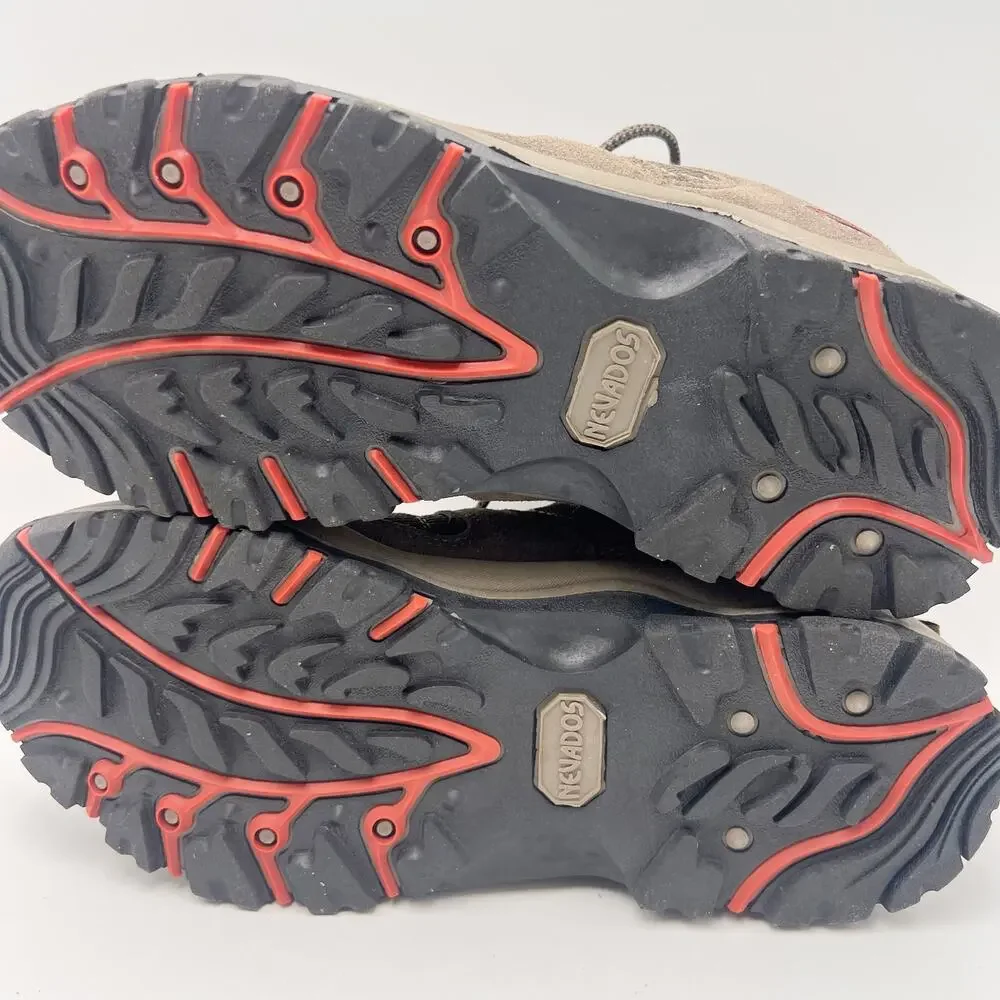 Nevados Mens Boomerang ll Low Hiking Sneakers US 13 Brown Red Suede GUC